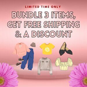 BUNDLE 3 ITEMS, GET FREE SHIPPING & A DISCOUNT 🛍️🛍️🛍️
